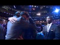 Austin Rivers hugging Doc Rivers after his name is ...
