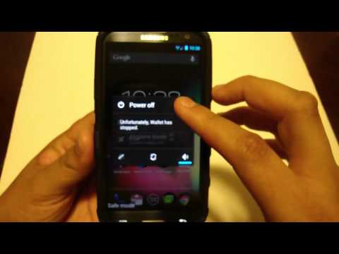 how to remove the safe mode in galaxy y