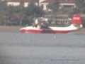 4 engine tanker takes off from Lake Elsinore, CA