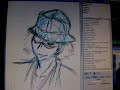 Drawing Kisuke Urahara for machineman4