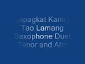 duet alto and tenor saxophone