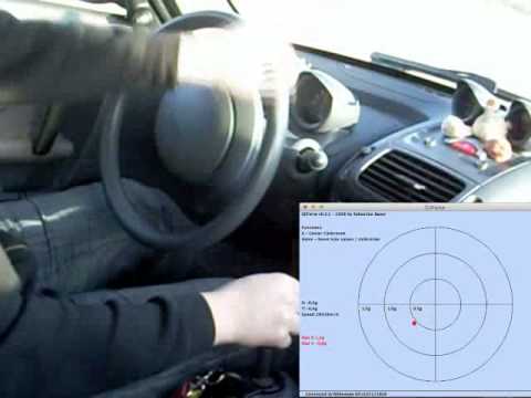 how to measure g force in a car