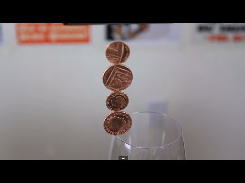 how to balance a coin on a lemon