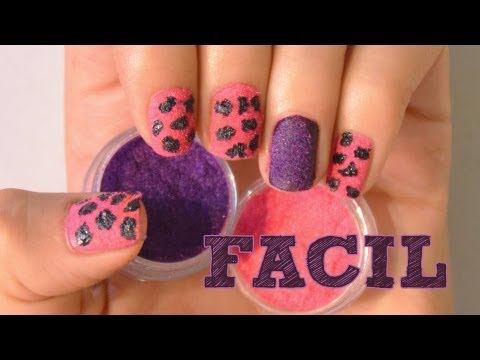 Uñas pelusa de larga duración decoradas con esmalte | Estilo animal print | Uñas decoradas esmalte
