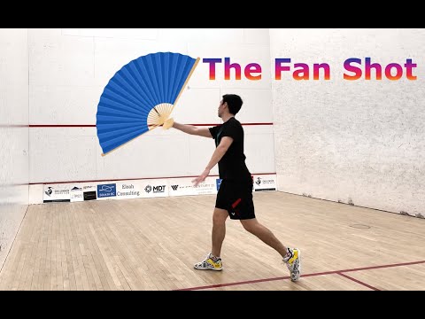 Squash Trickshot - The Fan Shot
