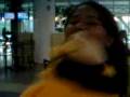 no aeroporto com mo e cunhadinha...