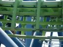 Dejavu gets stuck at lift hill at Six Flags Magic Mountain