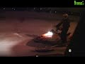 snowmobile on the highway snowmobile on the highway