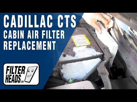 Cabin air filter replacement- Cadillac CTS