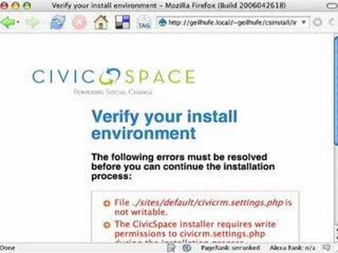CivicSpace Drupal Installer System CivicSpace Drupal Installer System