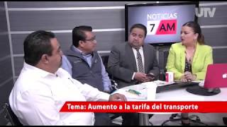 Análisis sobre aumento al transporte