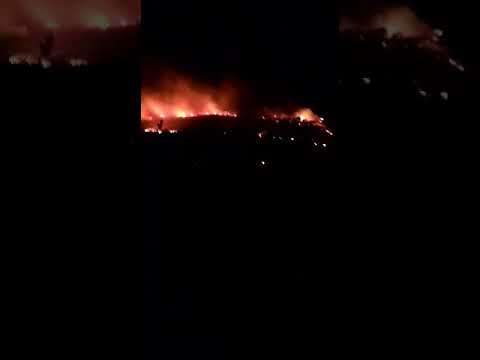 Incendio monte Serra vecchiano