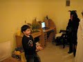 David singing for Mikulas 09
