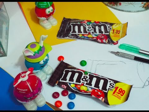 how to draw m&m eyes