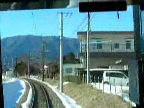 富士急行線前面展望　富士急ハイランド～河口湖