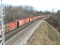 CN 399 with 7 QNS&L units!! Bayview Junction 14.04.07 2182