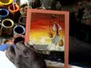 Artisanat s�n�galais peinture sous verre