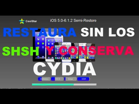 Jailbreak 5.1 - iOS 5.- Semi-Restore 6.1.2 restaura sin perder el jailbreak ios 5 y 6.1.2 mas informas ion en http://jballeniphone.blogspot.com.es/2013/05/semirestore-restau...