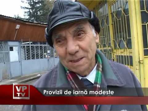 Provizii de iarna modeste
