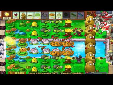 Let's Play Piante contro Zombi #57 - Sopravvivenza Piscina (diff.)
