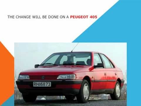 How to replace the air cabin filter   dust pollen filter on a Peugeot 405