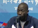 U.S. Flagbearer Avoids Political Questions