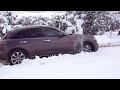 FX 35 stuck in the snow. 3