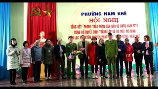 Phường Nam Khê: Tổng kết phong trào “Toàn dân bảo vệ ANTQ năm 2018”