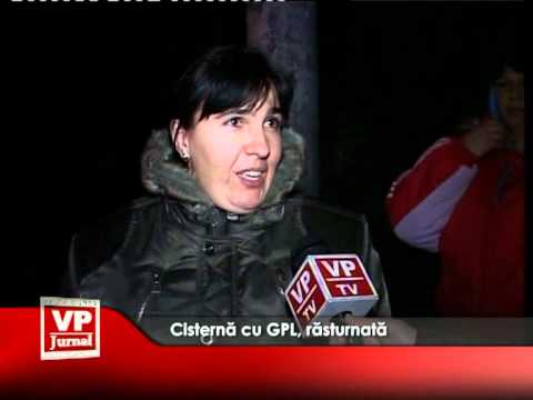Cisternă cu GPL, răsturnată