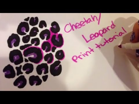 how to draw cheetah print