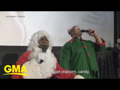 Kevin Hart and The Rock surprise 'Jumanji' fans l GMA