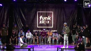 Boogie Hao, Bibi, Ricky, Timo, Dandy, Boogie Legz, Jackson Boogie J, Slim Boogie – 2017 FUNKZILLA GAME WORLD FINAL POPPING PUBLIC SIDE 7 to Smoke