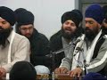 Bhai Jagdev Singh Jee (France) doing Keertan on Saturday eve