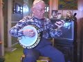 jim robinson (88) banjo, and ruthellen robinson (85) piano, play scrap iron at home in kansas city in 2001