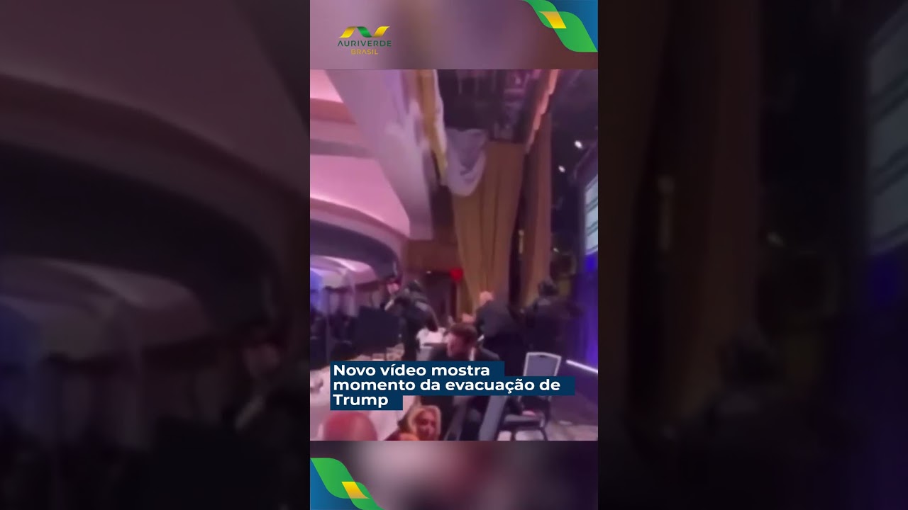 Novo vídeo mostra momento da evacuação de Trump