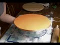Decorated orange sugarpaste cake