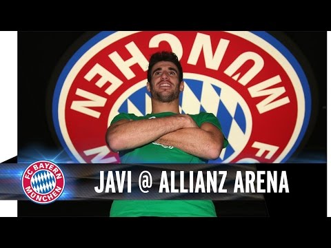 Javi Martínez in der Erlebniswelt