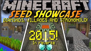 Minecraft: Seed Showcase 1.8.1 - Reversed 2015!! DIAMONDS, 2 VILLAGES, STRONGHOLD!! (1440p)