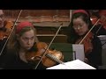jugendkammerorchester berlin
ltg: till schwabenbauer
die bl�ser: johanna bartz, esther anne adrian, maxie kaun, cornelia schl�gl, luise packmohr, maria palme, anton koch, markus fichtner, robert schmalz, mario gr�nkorn
die streicher: lydia griese, marilena g�nther, alexander k�ckes, vivian louise r�tzke, ina wege, antonia garbe, emanuel bender, marc kopitzki, franzisca kussmaul, friederike morath, nora shidowezki, soraya tabaache, dorothee liebich, jan kopitzki, tobias opialla, lioba shin, anton stuckardt, antonia adamik, lisa r��eler, teresa b�chsel, sarika dewan, asja krauser, klara louise rundel, karoliina pietraho, louise tharandt, maxie von neumann-cosel
aufnahme aus der heilig-kreuz-kirche berlin ( 16.12.2007 )
kamera: friedemann wilcke