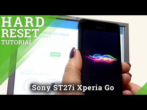 how to reset sony xperia go