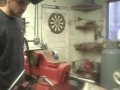 Welding up the hydraulic leak on the JD 4230