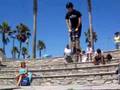 Under the leg bar spin on the pogo stick