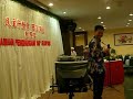 DAP Jelutong hold an appreciation dinner for all the campaign workers who helped in the Jelutong constituency during the 12th Malaysia General Election.  Here, Jeff Ooi sang a Hokkien song which is DAP's signature song.