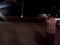 running into bushes
