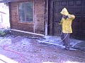 Log Home Restoration: Stripping in the Snow
