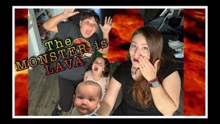 The monster is lava | the floor is lava| Magic sand tutorial fail 