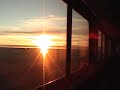 Empire Builder westbound -Sunset betwn Havre - Shelby 2008-11-27