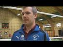 Interview med Bedsted KFUM's træner Jørgen Gramstrup lige efter den sidste kamp i 2. division.