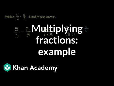 Multiplying two fractions: example