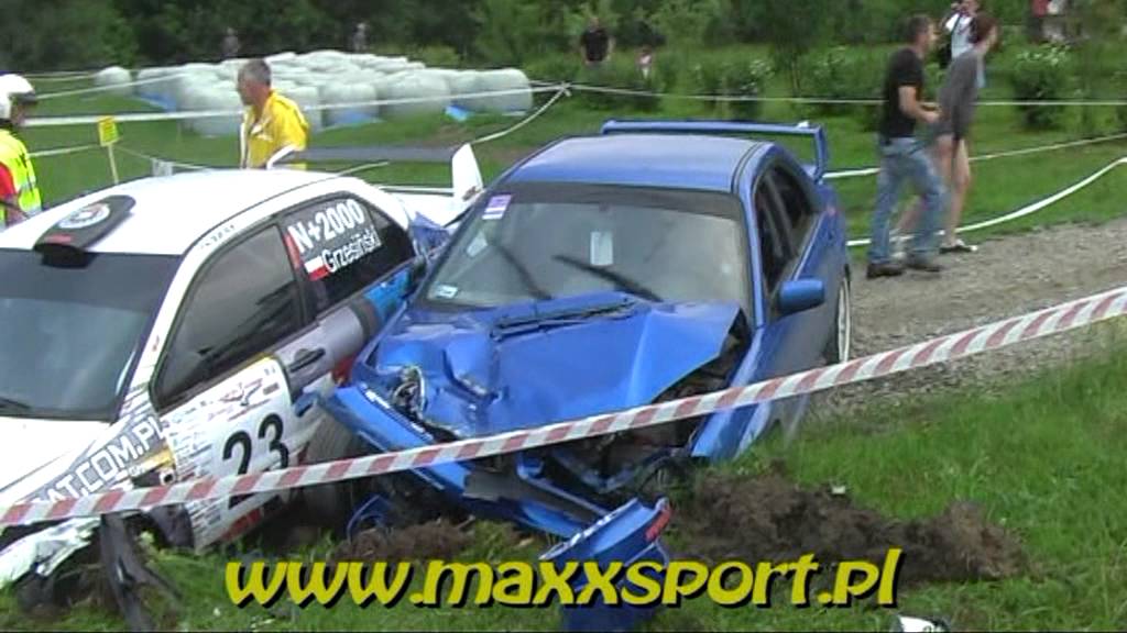 Wyścig Górski Przełęcz pod Ostrą 2011 - Crashes Clio&Evo
